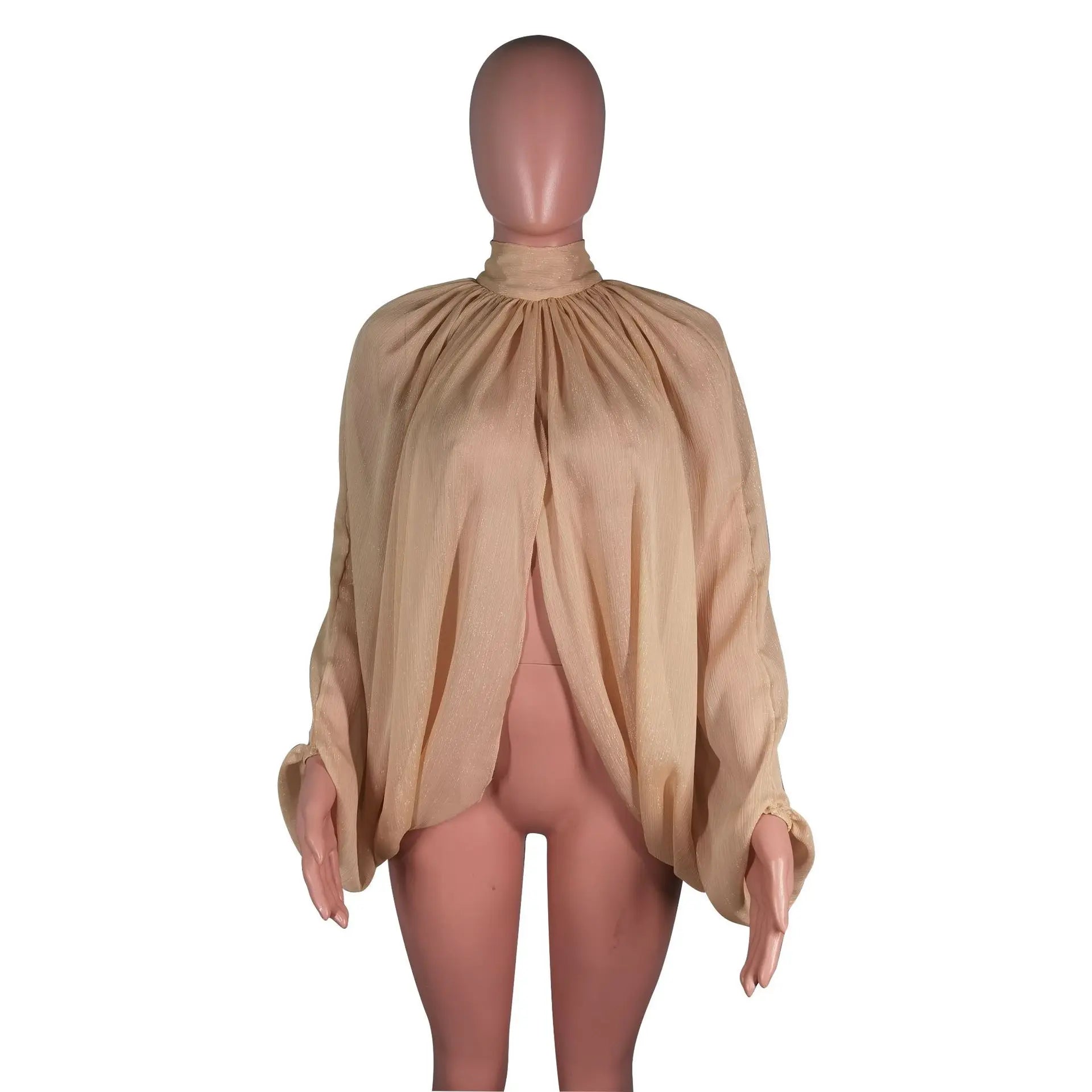 Chemisiers en maille sexy et luxueux, hauts élégants pour femmes, manches bouffantes, t-shirts de club, streetwear, mode été 2023, sweat-shirt de fête, hauts courts