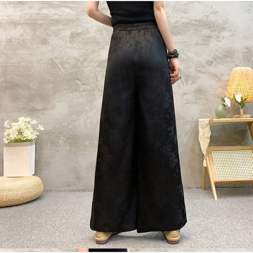 Pantalons de survêtement pour femmes, vêtements Y2K, style ethnique, vintage, streetwear, élégants, à la mode, pantalons à jambes larges, joggings décontractés et amples