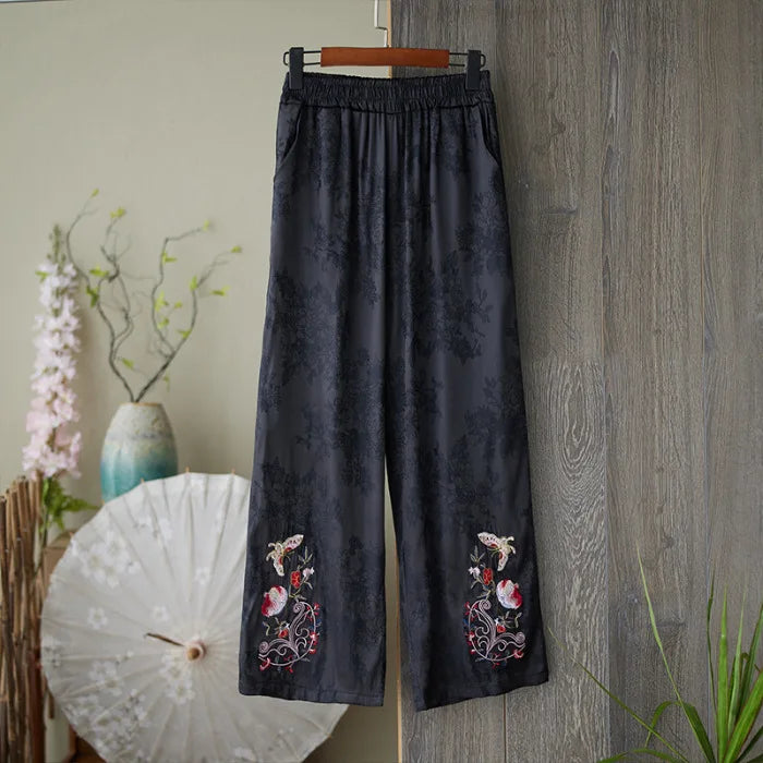 Pantalons de survêtement pour femmes, vêtements Y2K, style ethnique, vintage, streetwear, élégants, à la mode, pantalons à jambes larges, joggings décontractés et amples