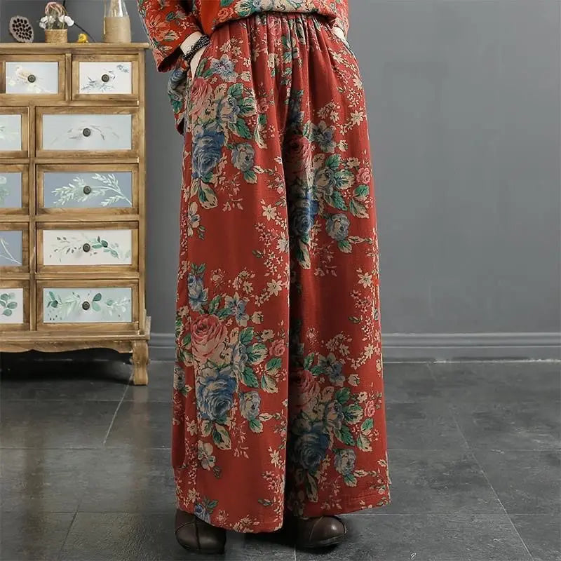 Pantalons de survêtement pour femmes, vêtements Y2K, style ethnique, vintage, streetwear, élégants, à la mode, pantalons à jambes larges, joggings décontractés et amples