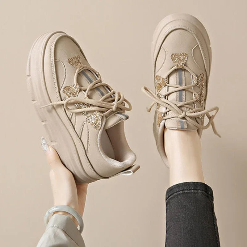 Tendances mode 2025 : chaussures à paillettes à plateforme haute pour femmes, offres élégantes et bon marché, chaussures de créateur de luxe décontractées (39 %) pour femmes