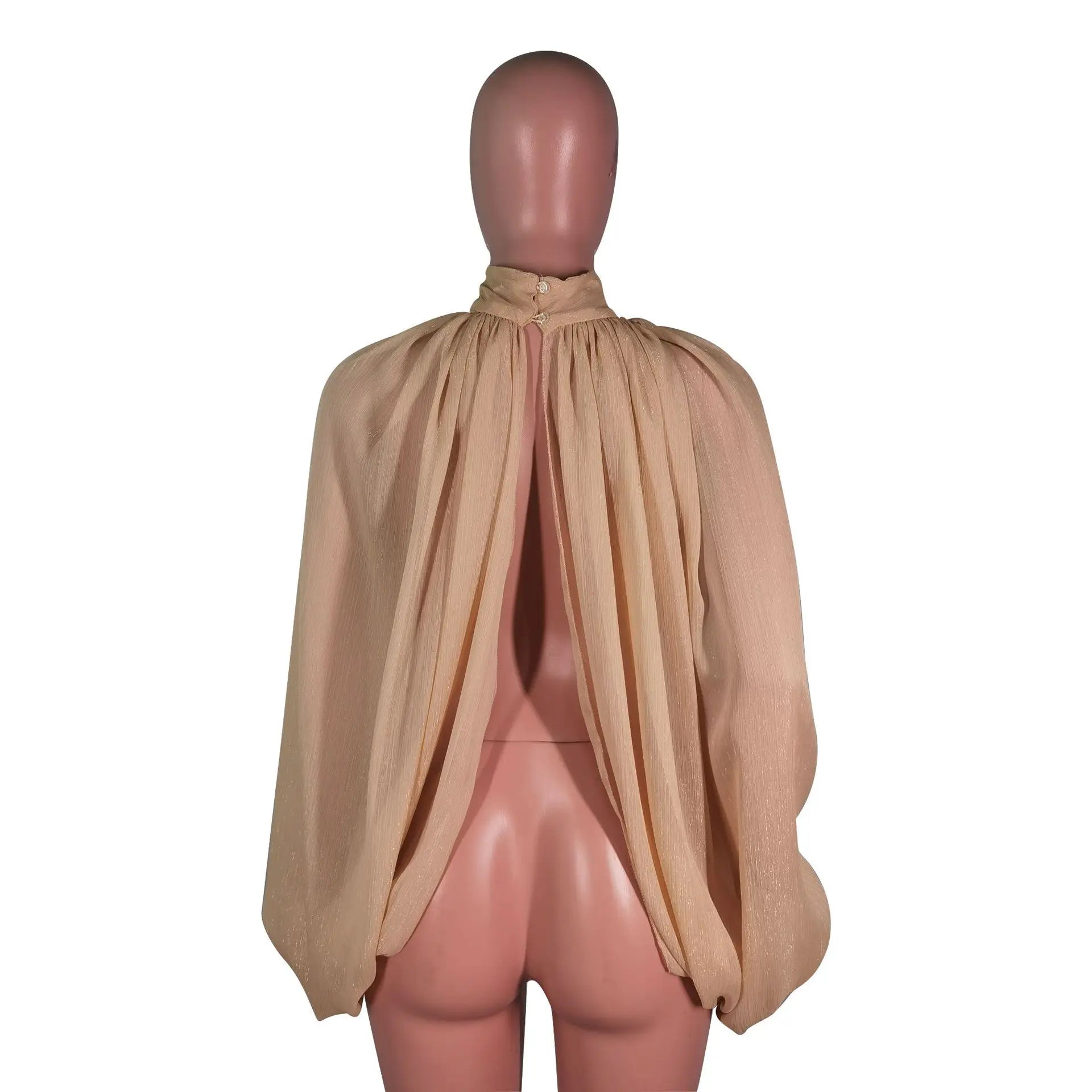 Chemisiers en maille sexy et luxueux, hauts élégants pour femmes, manches bouffantes, t-shirts de club, streetwear, mode été 2023, sweat-shirt de fête, hauts courts