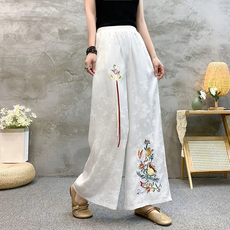 Pantalons de survêtement pour femmes, vêtements Y2K, style ethnique, vintage, streetwear, élégants, à la mode, pantalons à jambes larges, joggings décontractés et amples